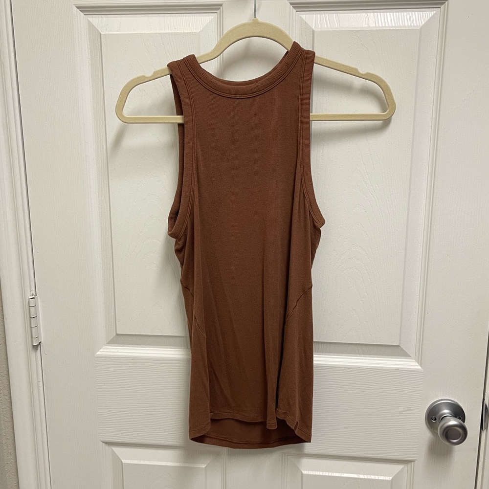 Lululemon Brown Ribbed Tank Top